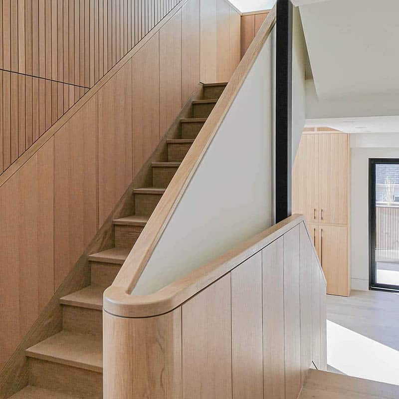 Custom Wood Stairs Railings