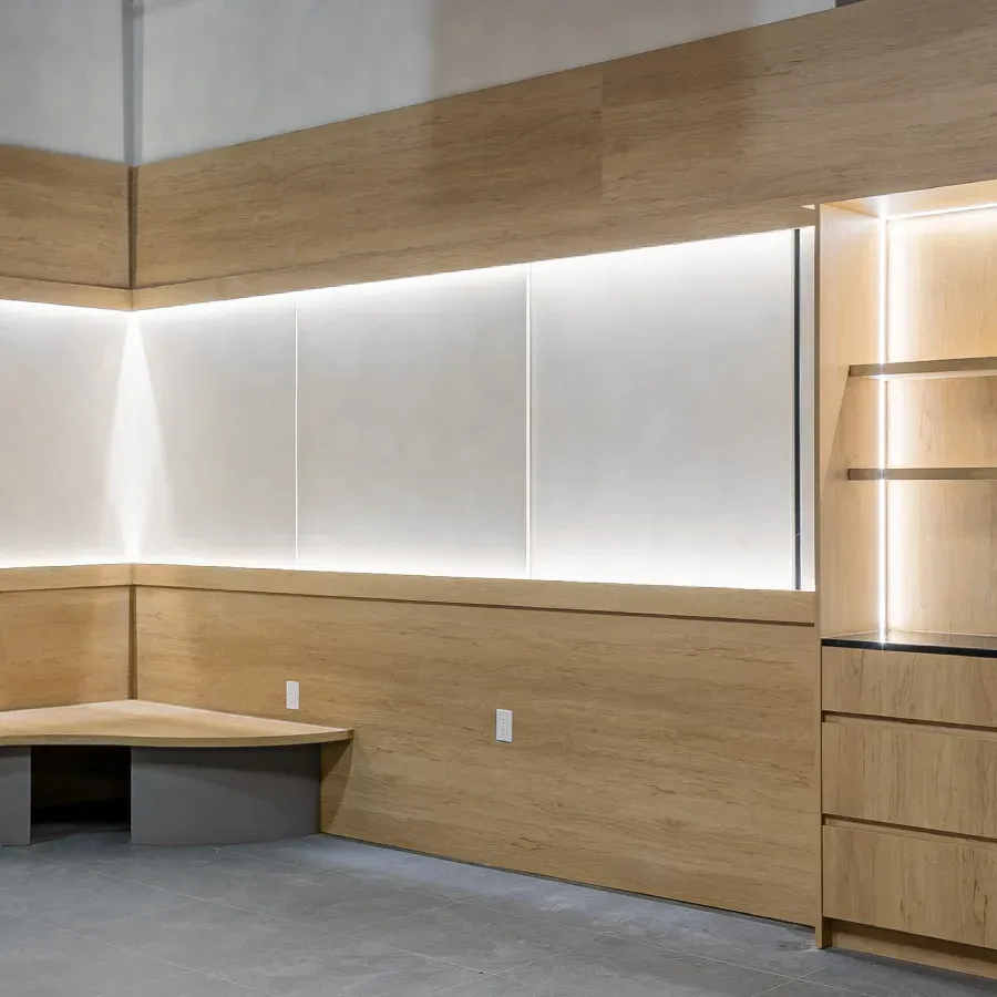 commercial lobby cabinets
