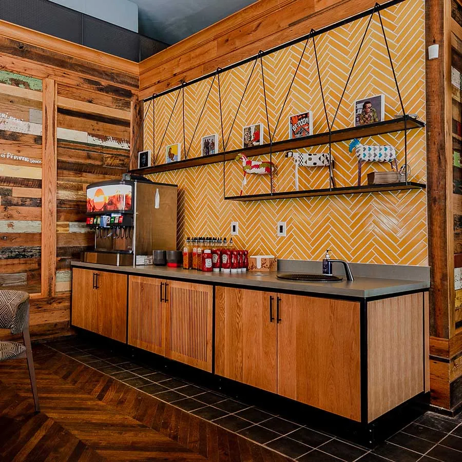 restaurant custom cabinets