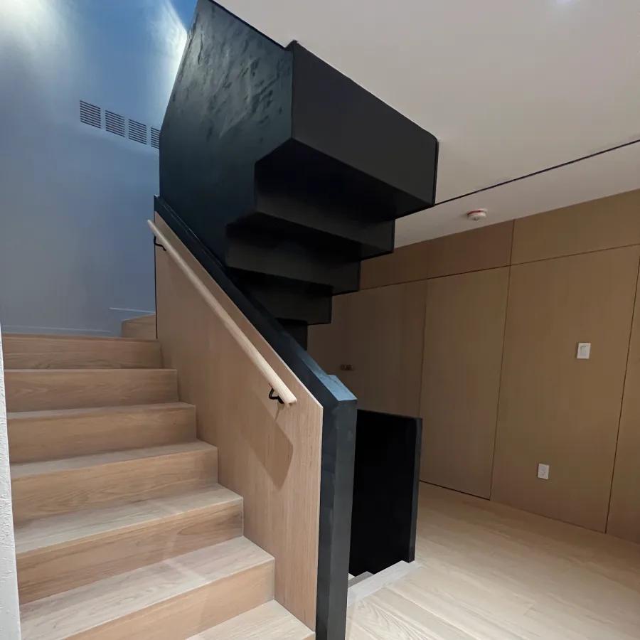 Microcement staircase