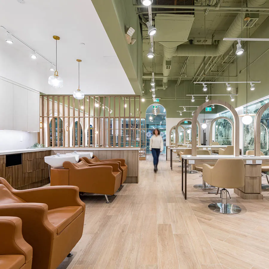 commercial wood slat room divider