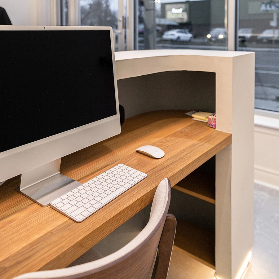 custom walnut counter