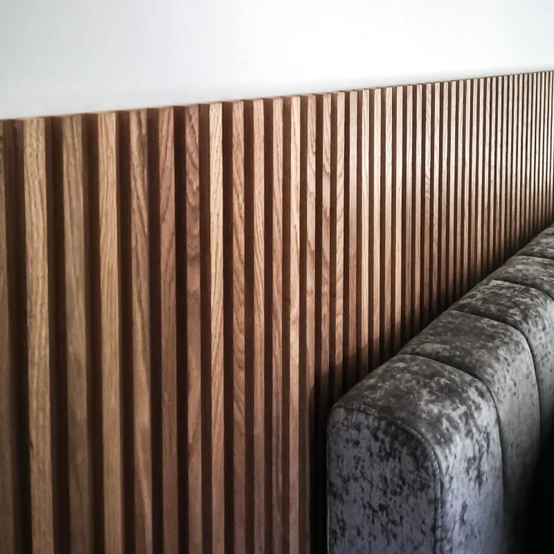 Solid Wood Slatted Headboard