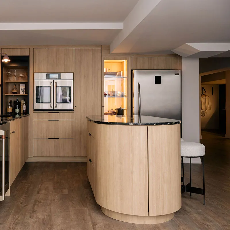 basement kitchen and laundry room millwork