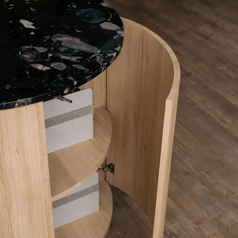 custom curved kitchen islands