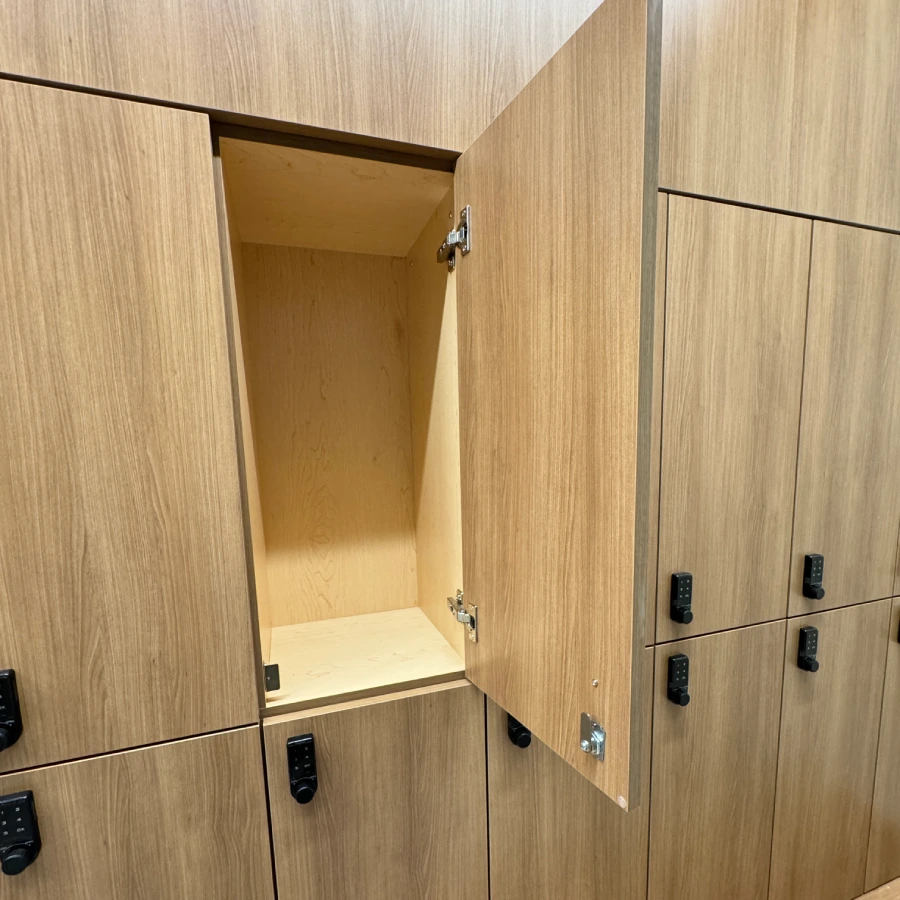 custom gym millwork cabinets