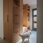 custom mudroom storage unit