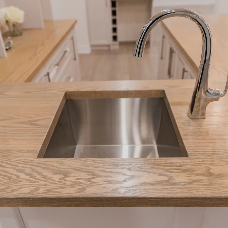 custom oak butchen blocks