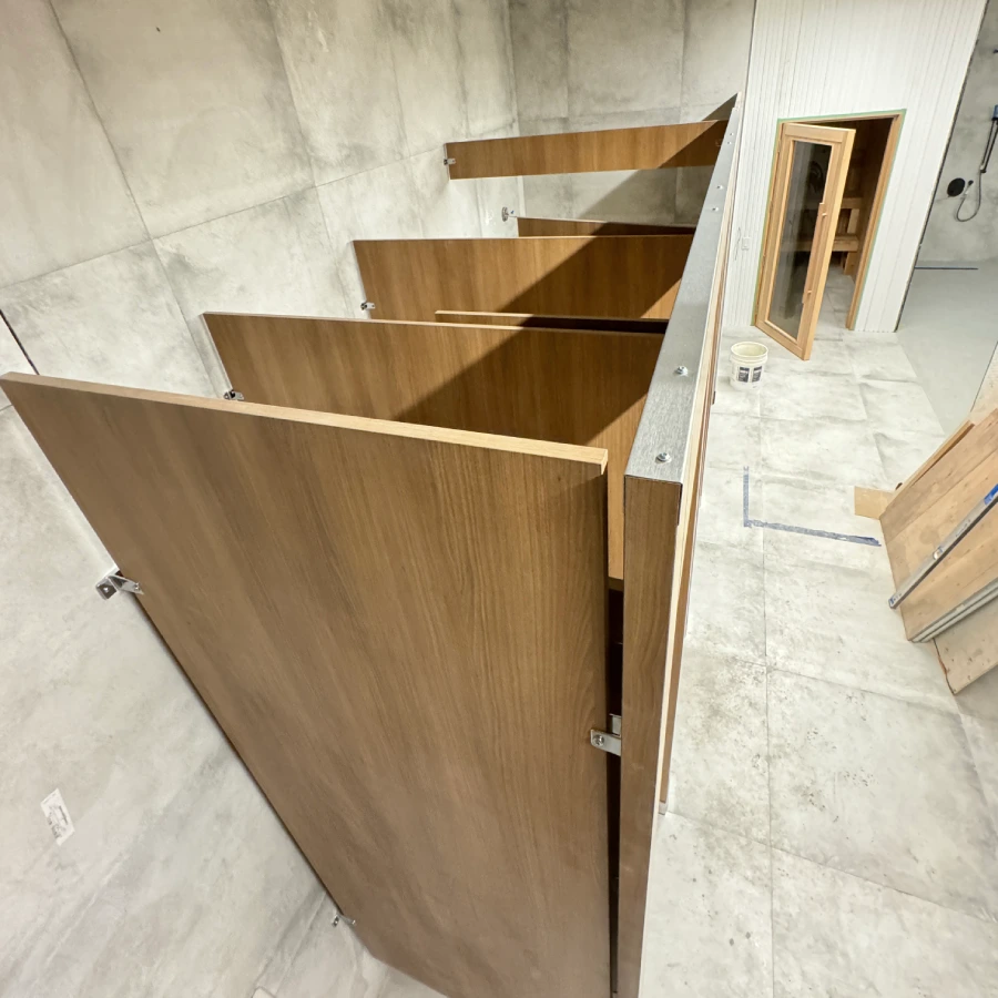 gym bathroom renovation