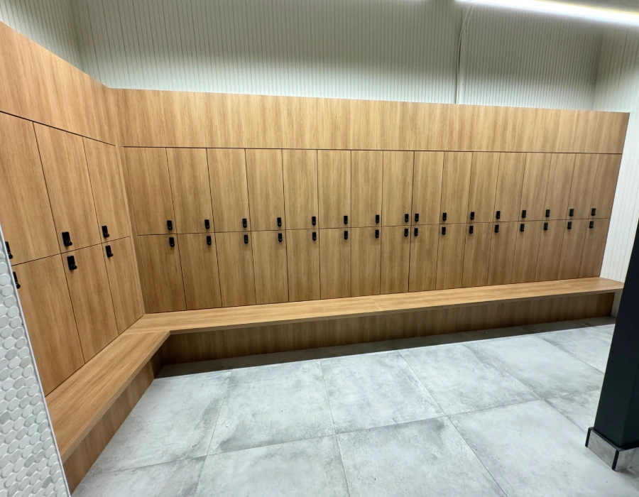 gym finished millwork renovation project