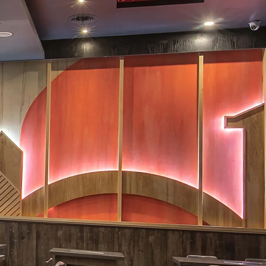 restaurant wall design toronto