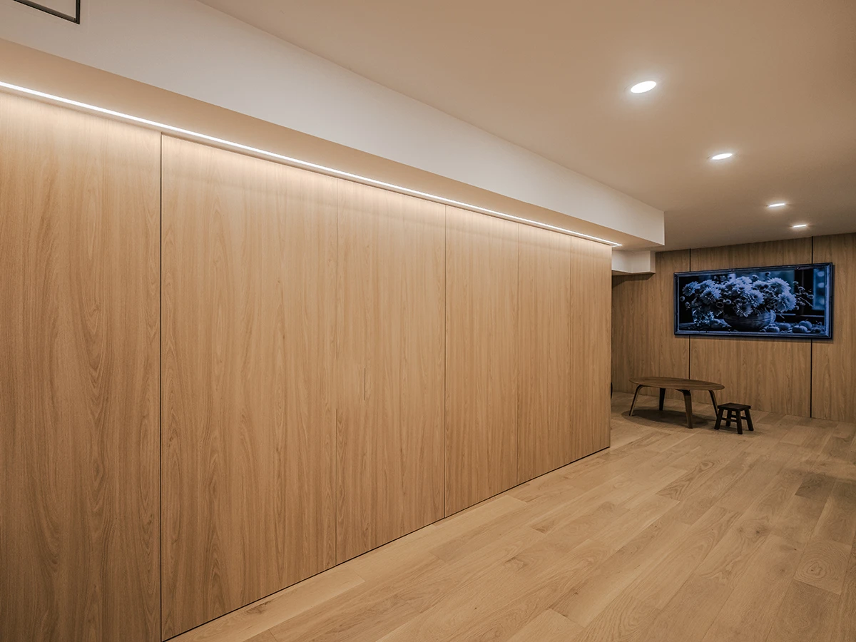 custom built in full wall closets