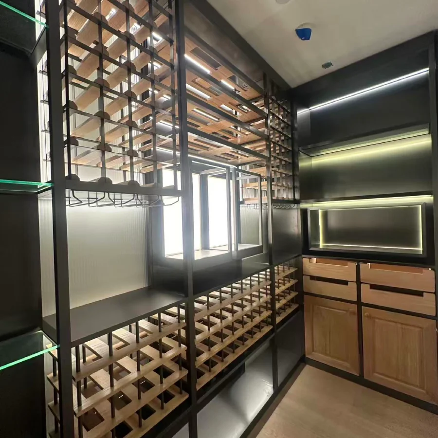 custom restaurant wine storage