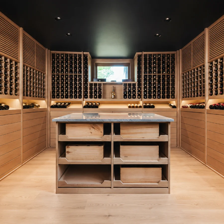 custom walk in wine cellars