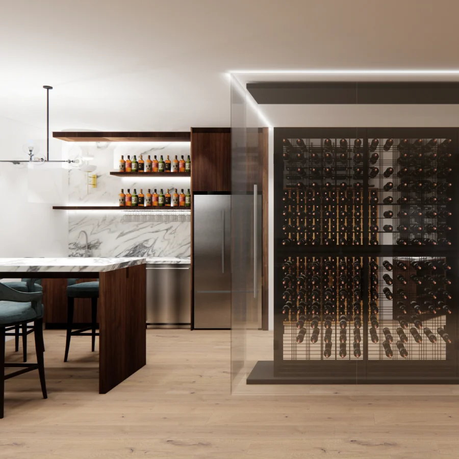 frameless wine enclosures
