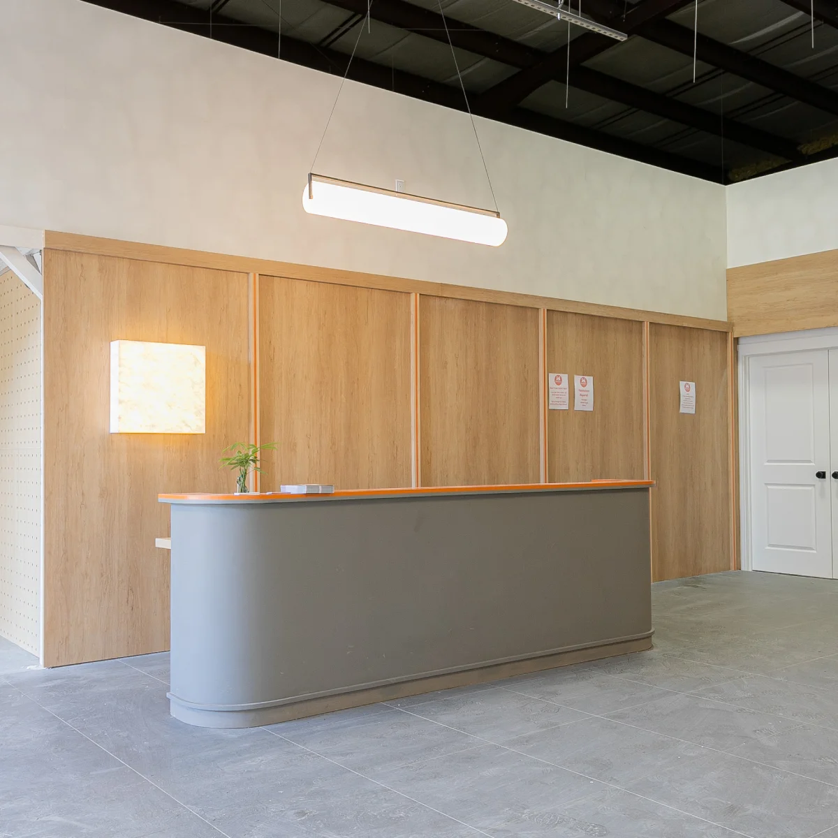 yoga and pilates studio millwork renovation
